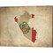 Map with Flag Overlay Peru by Color Me Happy 20" x 16" Canvas Wall Art